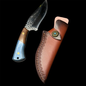 DAMASCUS LIKE Hunting Knife / 440C Stainless Steel