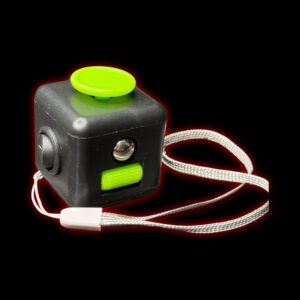 EDC FIDGET CUBE / BLACK & GREEN 2.0