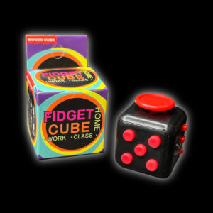 EDC FIDGET CUBE / BLACK & RED