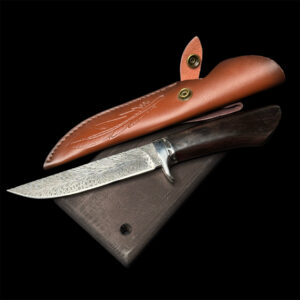 EBONY HANDLED Full Tang 440A Hunting Knife