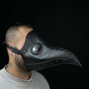 PLAGUE Doctor Latex Mask - Black