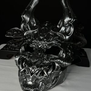 DEMON Samurai (RESIN) Mask / Silver