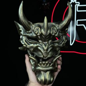 HANNYA RESIN MASK - Bronze