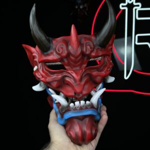 HANNYA RESIN MASK - Red