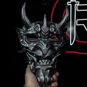 HANNYA RESIN MASK - Silver