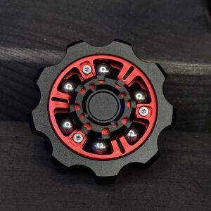 SHAKEY Premium Spinner With Haptic Balls / (BLACK & RED)