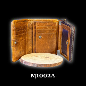 M1002A PREMIUM LEATHER WALLET / COFFEE