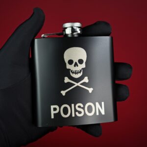 POISON Stainless Steel FLASK / BLACK