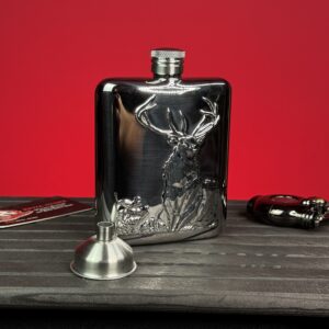 PREMIUM QUALITY STAINLESS STEEL FLASK / DEER