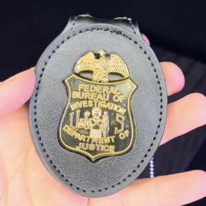 FBI LEATHER BADGE - Top Quality
