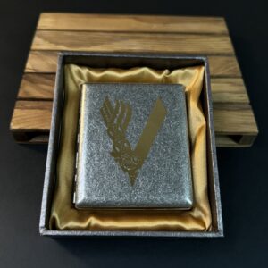 VIKINGS PREMIUM QUALITY BRASS CIGARETTE CASE