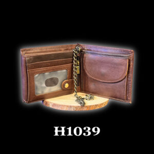 H1039 PREMIUM LEATHER WALLET / COFFEE