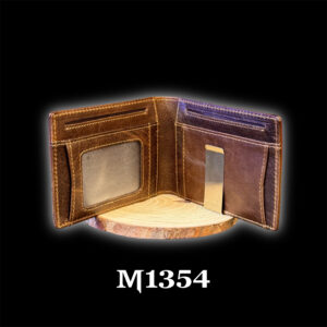 M1354 PREMIUM LEATHER WALLET / COFFEE