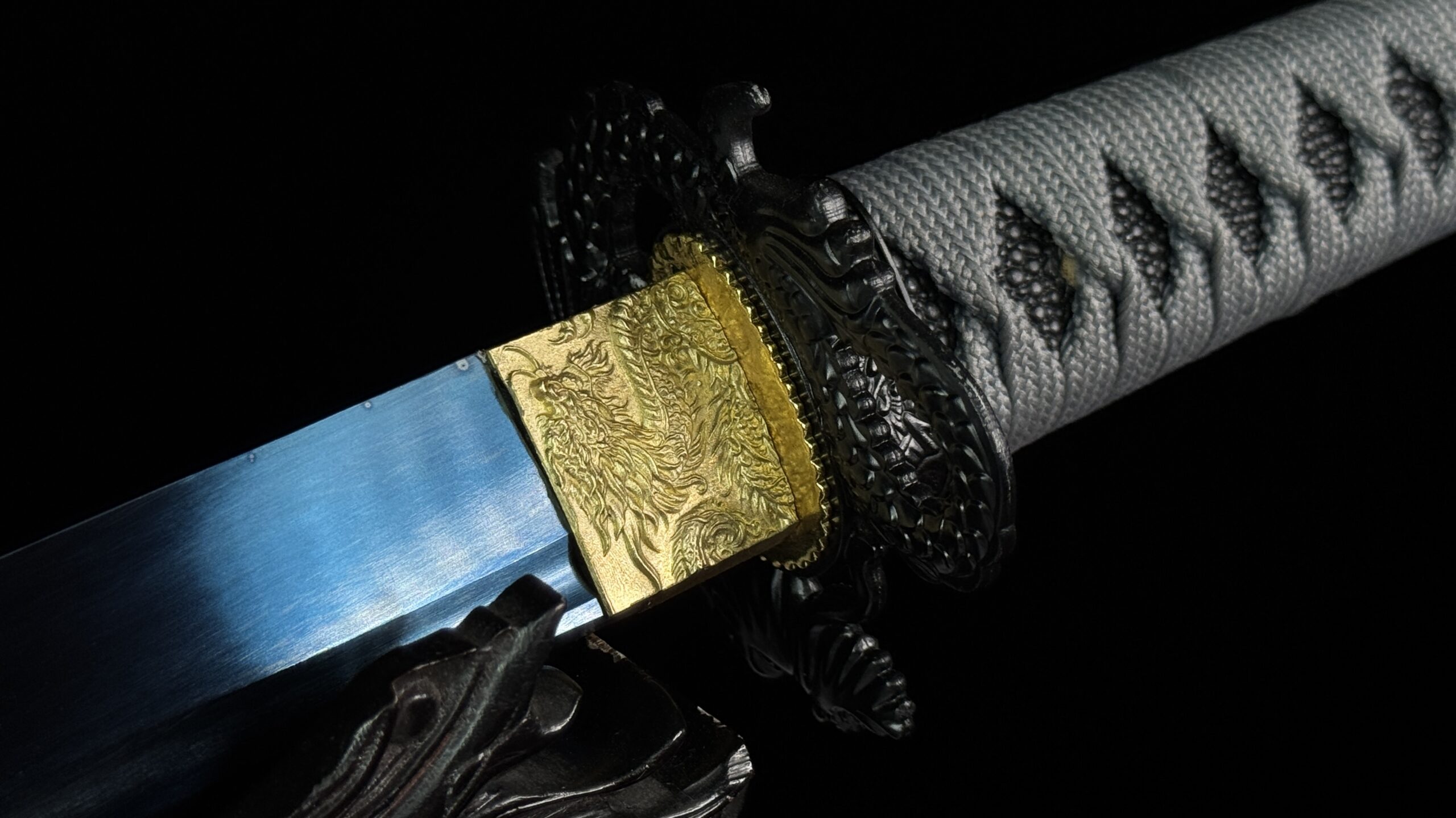 PREMIUM CLASSIC GREY KATANA - 1045 CARBON STEEL (SHARP) - Image 4