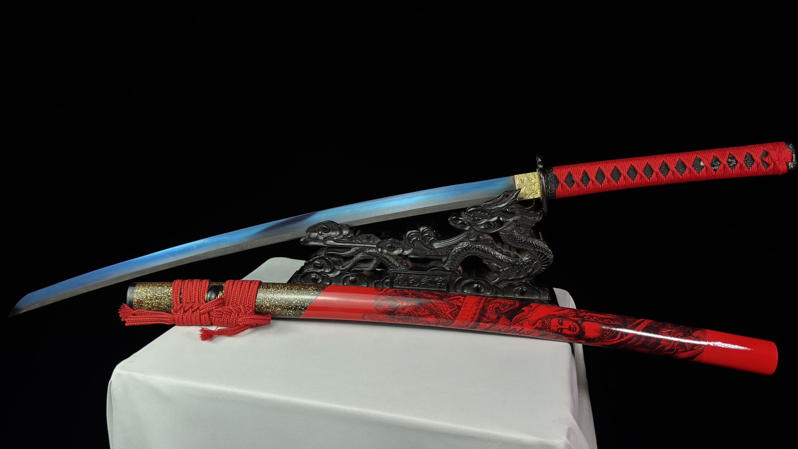 PREMIUM RED DRAGON KATANA - 1045 CARBON STEEL (SHARP) - Image 3