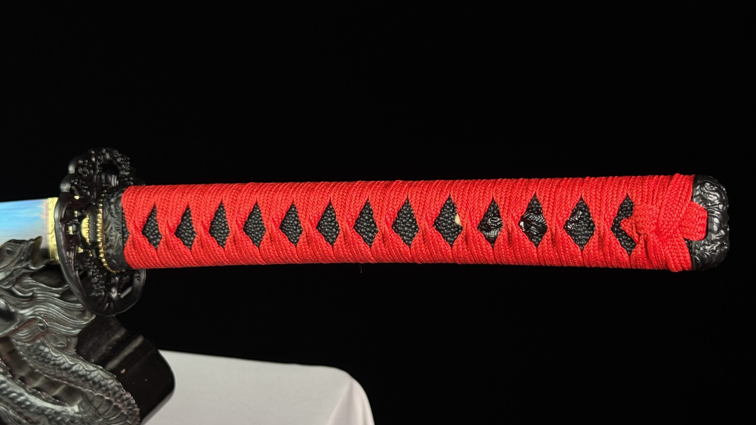 PREMIUM RED DRAGON KATANA - 1045 CARBON STEEL (SHARP) - Image 4