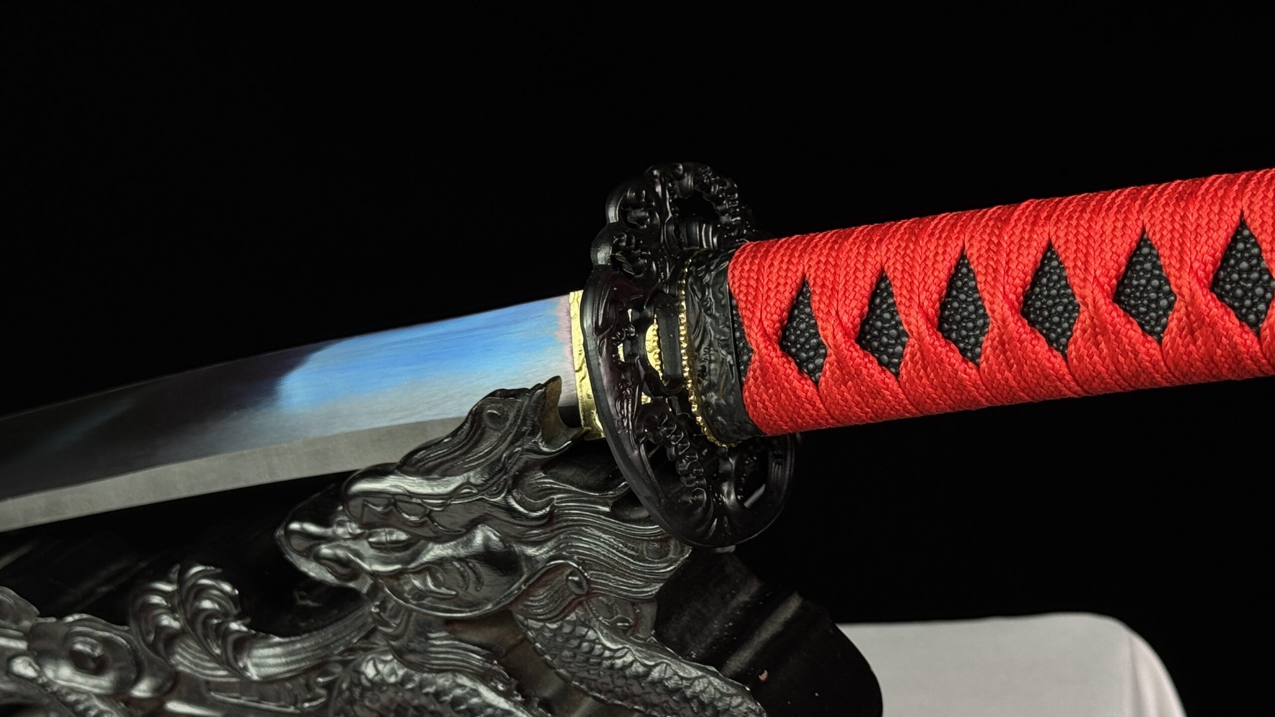 PREMIUM RED DRAGON KATANA - 1045 CARBON STEEL (SHARP) - Image 5