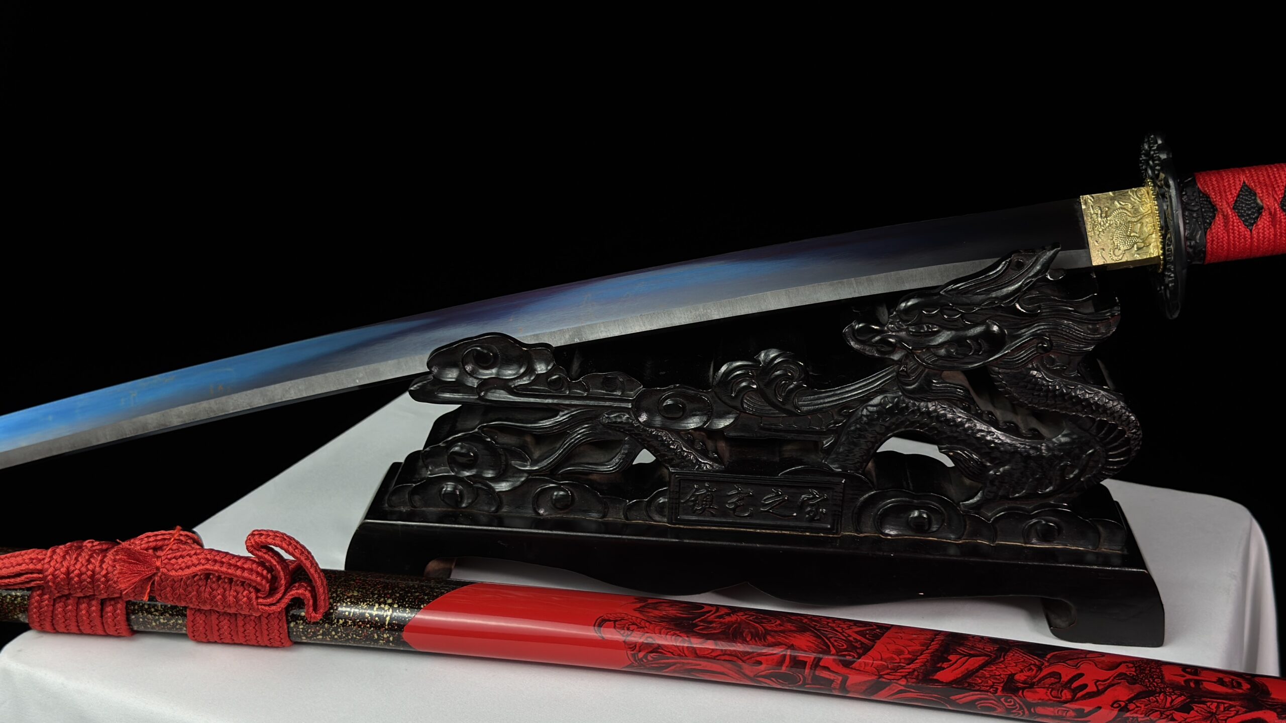 PREMIUM RED DRAGON KATANA - 1045 CARBON STEEL (SHARP) - Image 7