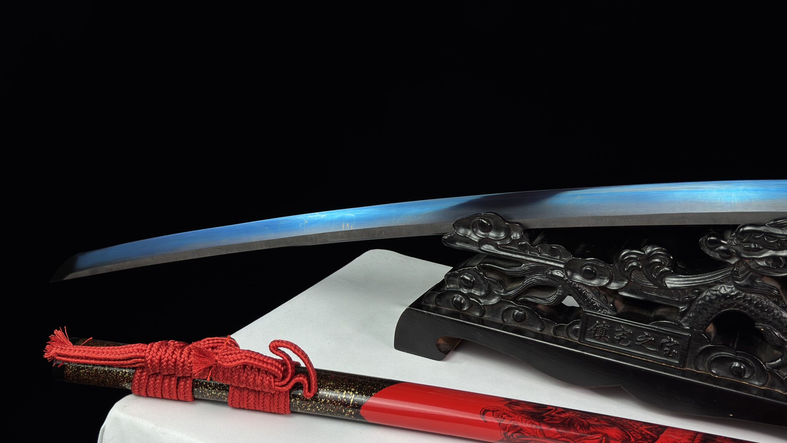 PREMIUM RED DRAGON KATANA - 1045 CARBON STEEL (SHARP) - Image 9